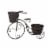 Glitzhome Metal Bicycle Shape Planter - Black Perspective: front