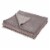 Glitzhome Knitted Polyester Feather Yarn Tricolor Throw Blanket Perspective: front