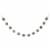 Glitzhome 6 Feet Black & White Plaid Fabric Garland Perspective: front