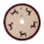 Glitzhome 48 Inch Diameter Fabric Christmas Tree Skirt - Dachshund Perspective: front