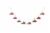 Glitzhome 6 Feet Metal Red Truck Garland Perspective: front