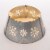 Glitzhome 21.65 Inch Diameter Snowflake Diecut Metal Tree Collar with Light String Perspective: front