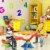 Kids Seesaw 360 Degree Spinning Teeter Totter Bouncer Activity Sporting Play Perspective: front