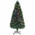 6Ft Pre-Lit Fiber Optic PVC Christmas Tree Metal Holiday Perspective: front