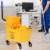 Costway 35 Quart Side Press Wringer Mop Bucket Mop Bucket Wringer Combo Perspective: front