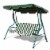 Costway 3 Seats Patio Backyard Canopy Steel Frame Swing Glider Hammock Cushioned Perspective: front