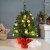 24'' Pre-Lit PVC Christmas Tree Battery Operated Tabletop LED Lights Holiday Decor Perspective: front