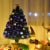 3Ft Pre-Lit PVC Christmas Tree Fiber Optical Firework Holiday Decor Perspective: front