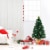 4Ft Pre-Lit PVC Christmas Tree Fiber Optical Firework Holiday Decor Perspective: front