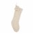Glitzhome 24 Inch Length Knitted Polyester Christmas Stocking with Pom Pom Ball-White Perspective: front