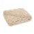Glitzhome Thick Faux Fur Luxury Elastic Throw Blanket - Beige Perspective: front
