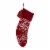 Glitzhome 24 Inch Length Knitted Snowflake Acrylic Christmas Stocking Perspective: front