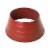 Glitzhome 22 Inch Diameter Painted Red Metal Tree Collar Perspective: front