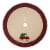 Glitzhome Fabric Christmas Tree Truck Skirt - Light Brown / Red Perspective: front