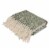 Glitzhome 50 x 60 Inches Throw Blanket Woven Acrylic Striped Jacquard Perspective: front