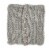 Glitzhome Handmade Acrylic Cable Knit Pillow Cover - Gray Perspective: front