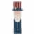 Glitzhome Wooden Patriotic Uncle Sam Hanging Porch Sign Perspective: front