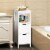 Bathroom Floor Cabinet Multifunctional Bathroom Storage Organizer W/2 Drawers Perspective: front