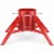 Tree Nest Christmas Tree Stand Base Modern Design for 10ft Real Trees, Steel (Large, Red) Perspective: front