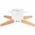 Tree Nest Christmas Tree Stand  for Real Trees Nordic Style Decoration Timber, Large (White) Perspective: front