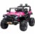 TOBBI 12 Volt Electric Remote Control Kids Toy Ride On Truck, Rose Red Perspective: front