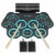PAXCESS 9 Pad Electronic Drum Set with Headphone Jack, Speakers and Drum Sticks Perspective: front