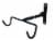 Noa Store Bike Wall Mount Hanger Black | Foldable Horizontal Bicycle Rack for All Bikes Perspective: front