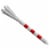 Noa Store 3 1/4  Plastic Golf Tees - 150 Tees in Bulk - White and Red Perspective: front