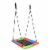 Swinging Monkey Giant 40 x 30 Square Mat Platform Outdoor Play Swing, Rainbow Perspective: front