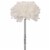 Artificial 7 x3.5  Candlewhite Carnation Pick (100) Perspective: front