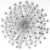 Stratton Home Decor Silver Acrylic Burst 24x24x5 Inch Metal Wall Art Decoration Perspective: front