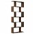 Hivvago 6 Tier S-Shaped Bookshelf Storage Display Bookcase Decor Z-Shelf -Coffee Perspective: front