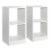 Hivvago 2 Pieces 2-tier Bookcase Set with Anti-toppling Device Perspective: front