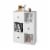 Hivvago 3-Tier Bookshelf with Anti-toppling Device for Living Room-White Perspective: front