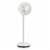 9 Inch Portable Oscillating Pedestal Floor Fan with Adjustable Heights and Speeds Perspective: front