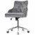 Gymax Velvet Office Chair Tufted Upholstered Swivel Computer Desk Chair w/ Nailed Trim Perspective: front
