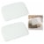 2 X Plastic Bowl Dough Scraper Pans Cutter Pastry Blade Pizza Kitchen Cake Tool Perspective: front