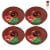 4 Mexican Tortilla Keepers Microwave Warmer Pancake Server Pita Round 8 inch !! Perspective: front