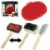 3PC Pet Brush Set Groom Tangled Hair Shampoo Dogs Cats All Type Wet Dry Shedding Perspective: front