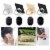 4 X Cell Phone Stand Finger Ring Mount Portable Collapsible Desk Folding Holder Perspective: front