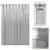 Shower Curtain Liner Heavy Duty Magnetic Mildew Resistant Vinyl Waterproof Gray Perspective: front