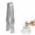 Tea Bag Squeezer Strainer Holder Stainless Steel Metal Teabags Tong Easy Squeeze Perspective: front