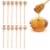 12 PC Honey Dipper Sticks Wooden Honeycomb Stirrer Jar Drizzle Honey Party Gift Perspective: front