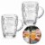 2 Pc Glass Beer Mug Pilsner Glass Cups Clear Coffee Tea Hot Cold Beverage 8.6Oz Perspective: front