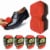 4 PC Express Shoe Shine Polish Sponges Instant Shine Leather Care Boots Protects Perspective: front