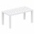 Ocean Rectangle Cofee Table White Perspective: front