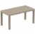 Ocean Rectangle Cofee Table Silver Gray Perspective: front