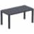 Ocean Rectangle Cofee Table Dark Gray Perspective: front