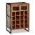 vidaXL Wine Rack for 16 Bottles Solid Reclaimed Wood Perspective: front