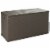 vidaXL Patio Storage Box Brown 47.2 x22 x24.8 PP Rattan Perspective: front